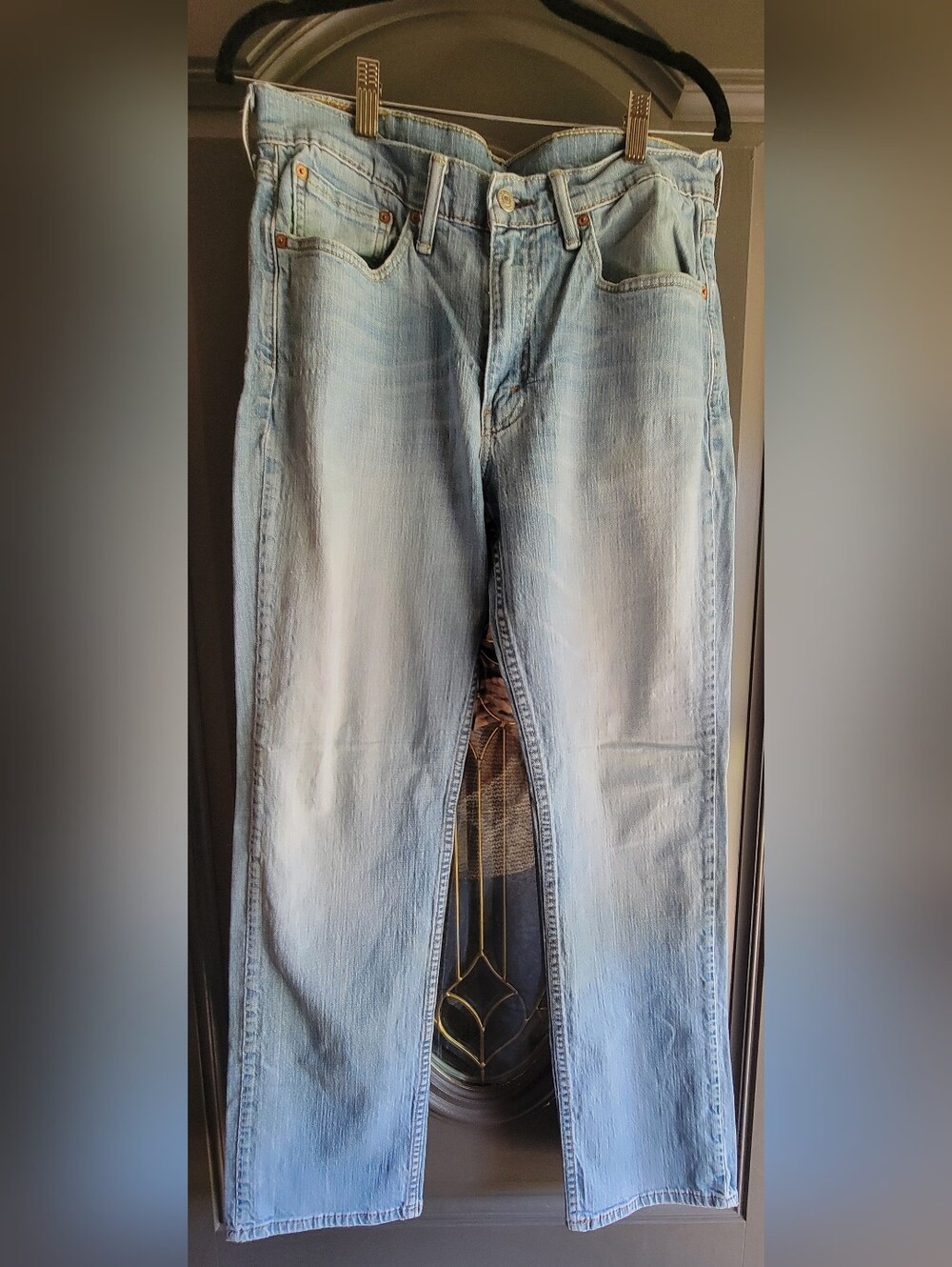 Signature by Levi Strauss Light Blue Relaxed Jeans 33x32 Mens.